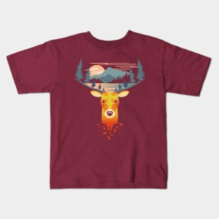 Deer forest's spirit Kids T-Shirt